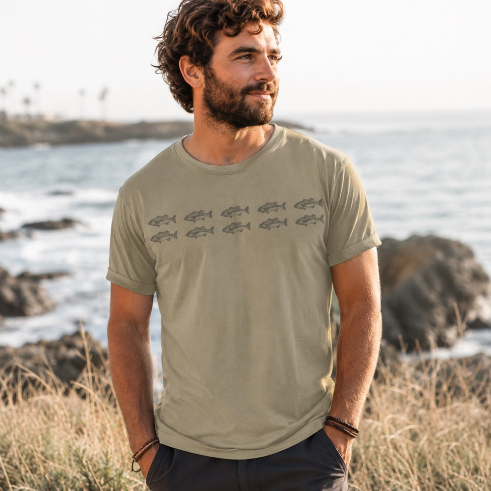 Double Row Bass Tee (Green)