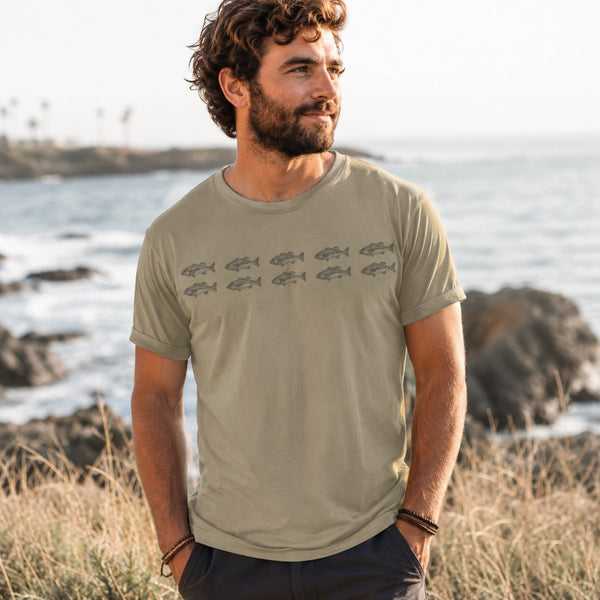 Double Row Bass Tee (Green)