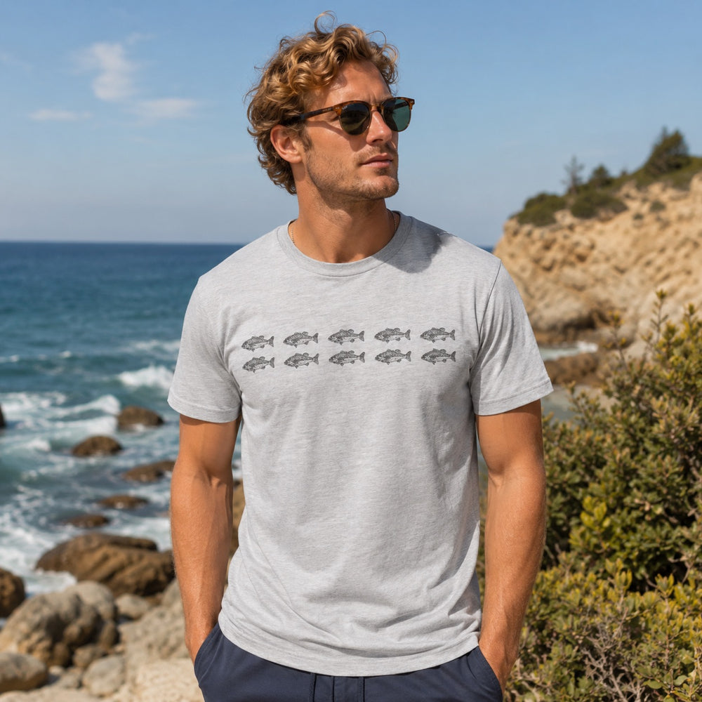 Double Row Bass Tee (Grey)