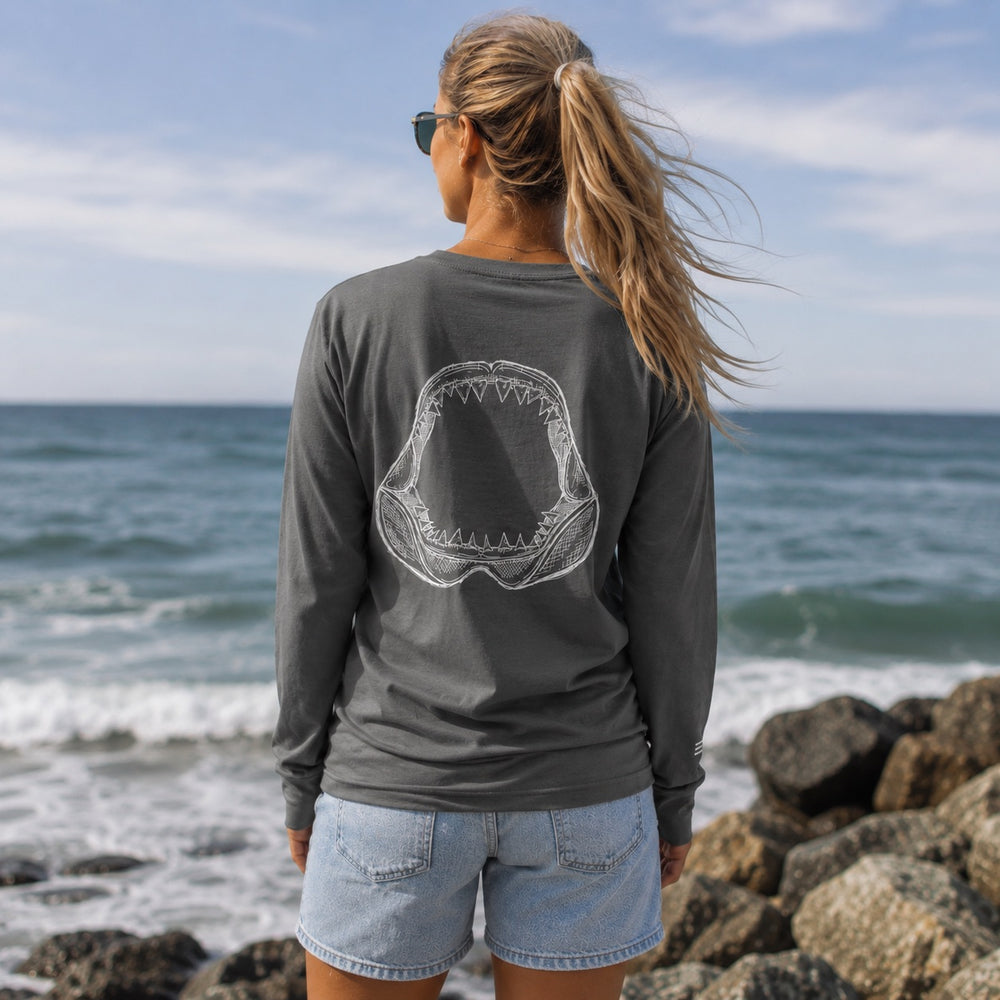 Shark Jaw Long Sleeve (Grey)