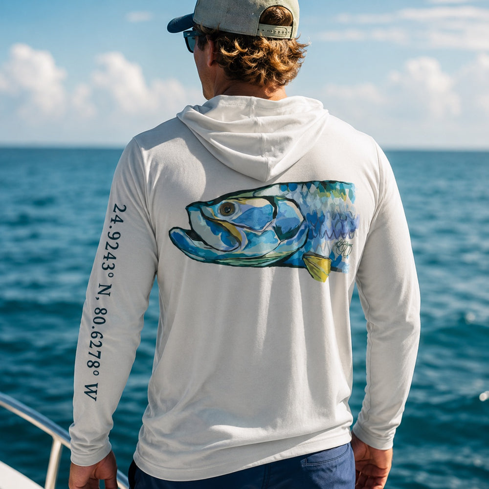 Painted Tarpon Lightweight Hoodie